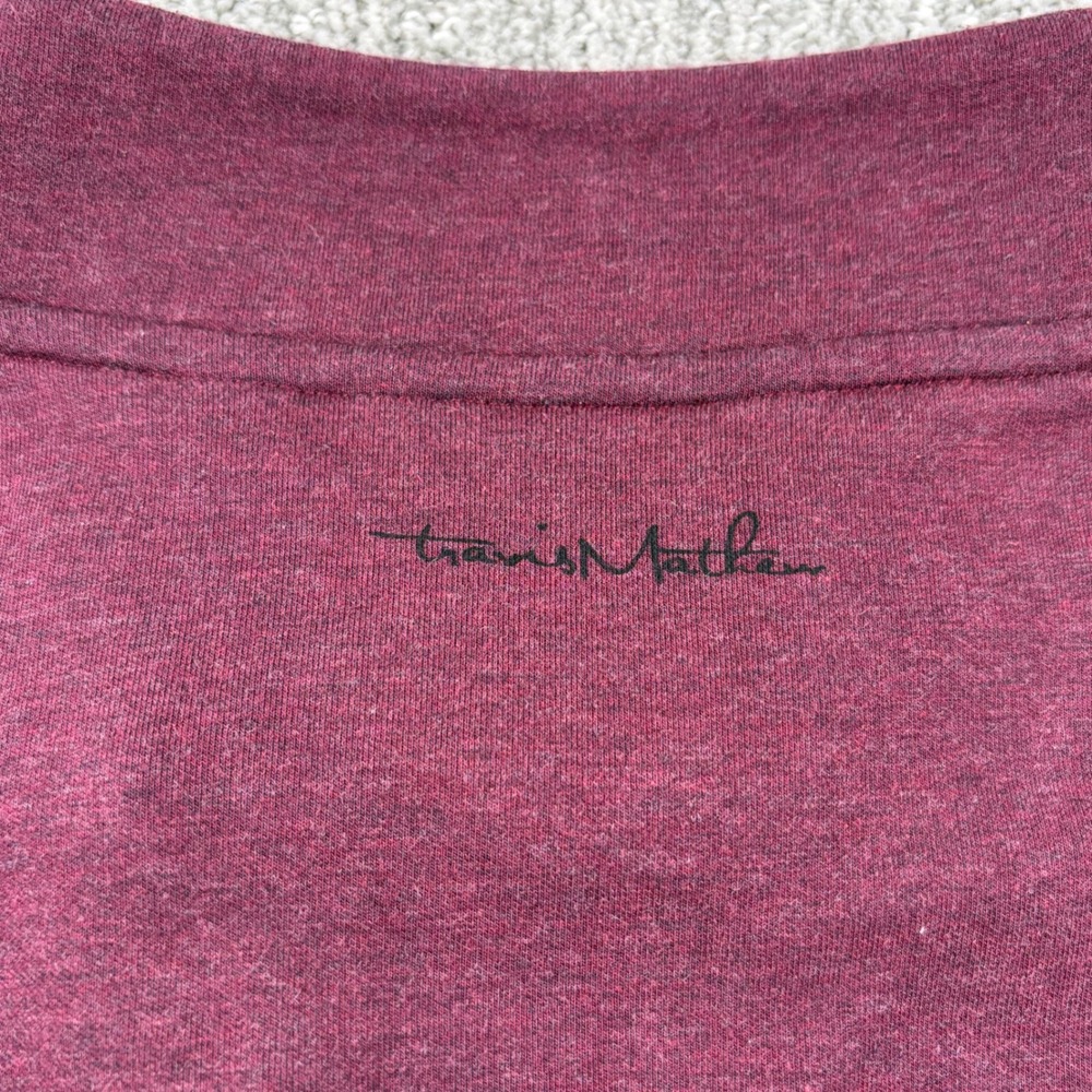 TravisMathew Pullover Men XXXL Burgundy Ritz-Carlton Golf 1/4 Zip Fleece Sweater - Picture 7 of 10